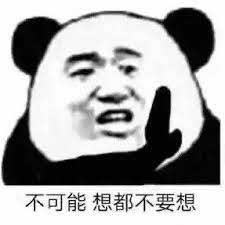 不可能想都不要想熊猫头表情严肃摆手，配文“不可能想都不要想”超霸气表情包图片gif动图- 求表情网,斗图从此不求人!